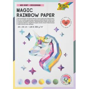 Regenbogen-Papier Block MAGIC RAINBOW, 240 x 340 mm folia 12049 (4001868125993)