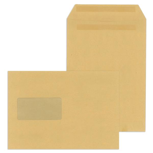 Versandtaschen Recycling C5, mit Fenster selbstklebend 90 g qm braun 500 Stück MAILMEDIA 30006880 (4003928352226)