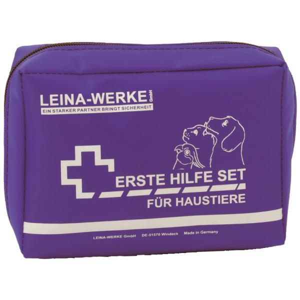LEINA Erste-Hilfe-Set für Haustiere, 24-teilig, blau REF 52001 (4011166520017)
