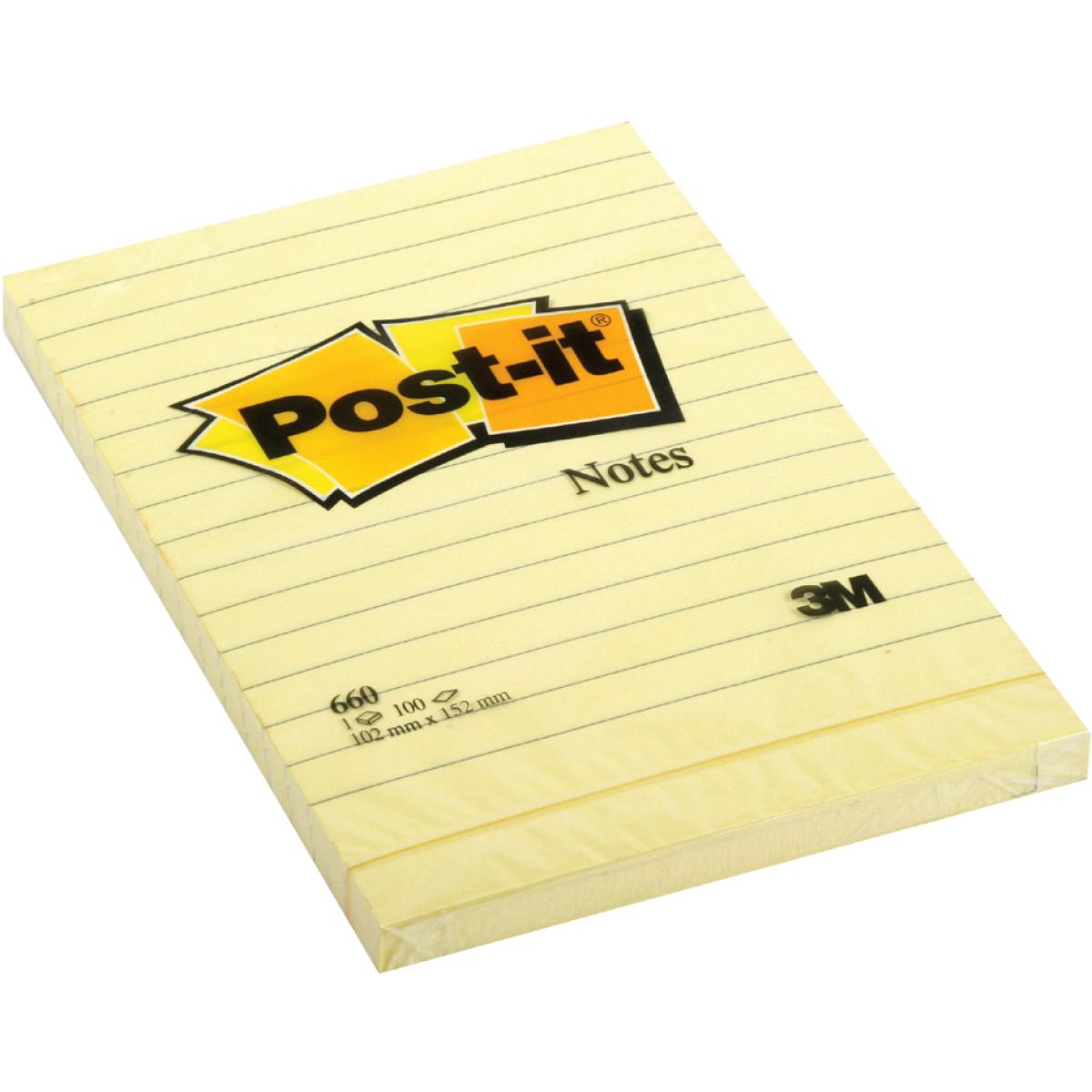 Postit Haftnotizen 102 X 152 Mm Kariert Gelb 662 Postit Haftnotizen 102 X 152 Mm Kariert Gelb 662