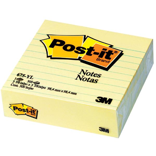 Haftnotizen XL, 100 x 100 mm, gelb Post-it 5635 (0051131771994)