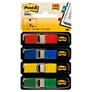 Haftmarker Index Mini, 11, 9 x 43, 2 mm, 4-farbig Post-it 683-4 (0021200508769)