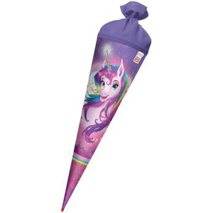 Schultüte 'Einhornportrait, rund, 700 mm, Glitter ROTH 677489 (4028279884011)