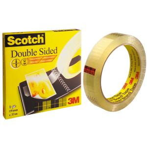 3M  doppelseitiger Klebefilm 665, 19 mm x 33, 0 m Scotch (0021200726552)