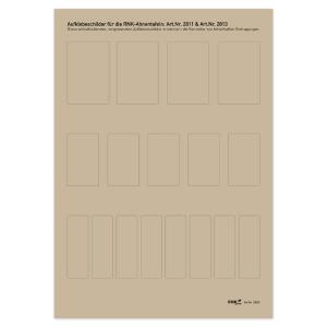 Korrekturetiketten für Ahnentafel 2811 und 2813 RNK Verlag 2820 (4002871028202)