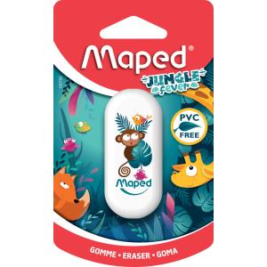 Kunststoff-Radierer JUNGLE fever, Blister Maped 103702 (3154141037023)
