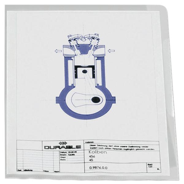 STANDARD Sichthülle, DIN A4, PP, 0, 12 mm, grün DURABLE 2337-05 (4005546230542)