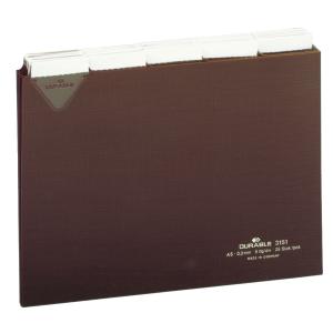 Karteiregister, A5 quer, braun, 25-teilig DURABLE 3151-11 (4005546311050)