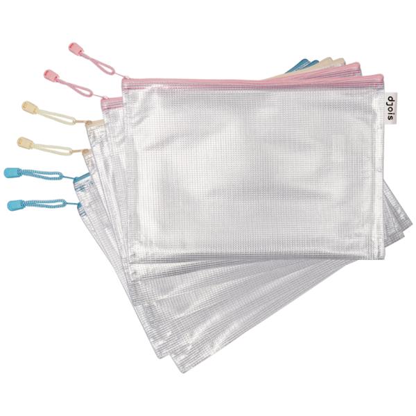 Reißverschlusstasche ZIPPER Pastell, DIN A4, PVC djois 509000 (3377990000905)