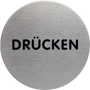 Piktogramm 'Drücken', Durchmesser: 65 mm, silber DURABLE 4900-61 (4005546400099)