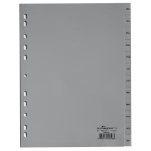 Kunststoff-Register, Monate, A4, Dezember - Januar DURABLE 6507-10 (4005546600567)