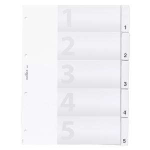 Durable Ordnerregister Vollformat 1-10 Transparent 10-teilig, 1 Satz 682119 (4005546630106)