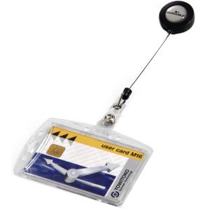 Namensschild Hartbox, mit Ausweishalter, 85 x 54 mm DURABLE 8012-19 (4005546804125)