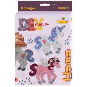 midi 'Traumpferde', Geschenkpackung Hama Bügelperlen 3448 (0028178034481)