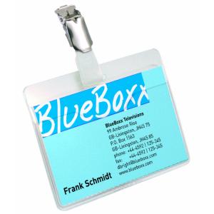 Namensschild, oben offen, mit Clip, transparent DURABLE 8612-19 (4005546805566)