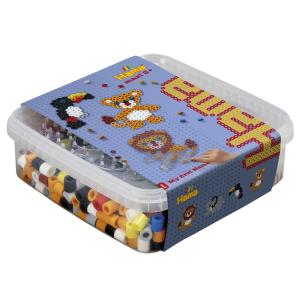 maxi + Stiftplatten 'Löwe, Elefant', in Box Hama Bügelperlen 8751 (0028178087517)