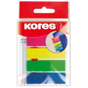 Pagemarker - Folie, 12 x 45 mm, Neonfarben Kores N45105 (9023800451057)