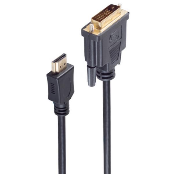 BASIC-S HDMI - DVI-D 24+1 Kabel, Länge: 1, 0 m shiverpeaks BS77480 (4017538019257)