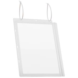 Plakattasche A4, Kabelbinder transparent wasserdicht 5 Stück DURABLE 5027 19 (4005546730448)