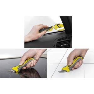 Glas-Schaber mit Softgrip Griff, gelb/ grau easyabsorb P-10014 (4027521516090)