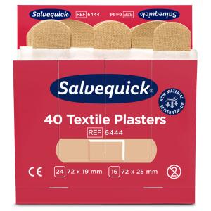 Pflaster-Strips 6x 40 Stück elastische Textilpflaster Salvequick 6444 (7310610064440)
