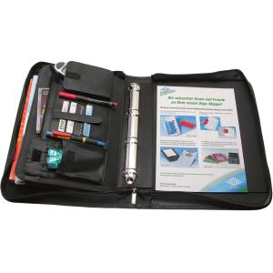 Orgamappe, DIN A4, genarbtes Kunstleder, schwarz WEDO 58 3001 (4003801785301)