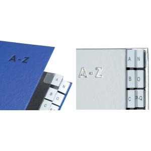 Pultordner Color, DIN A4, A - Z, 24 Fächer, silber PAGNA 24249-14 (4013951011328)