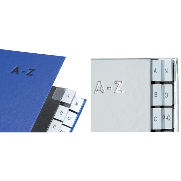 Pultordner Color, DIN A4, A - Z, 24 Fächer, silber PAGNA 24249-14 (4013951011328)