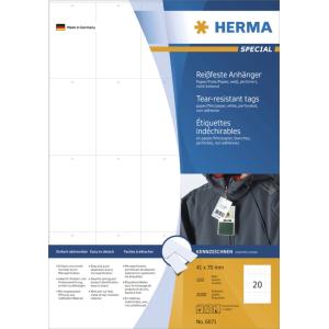 Warenanhänger SPECIAL, 93, 5 x 52, 5 mm, weiß HERMA 6872 (4008705068727)