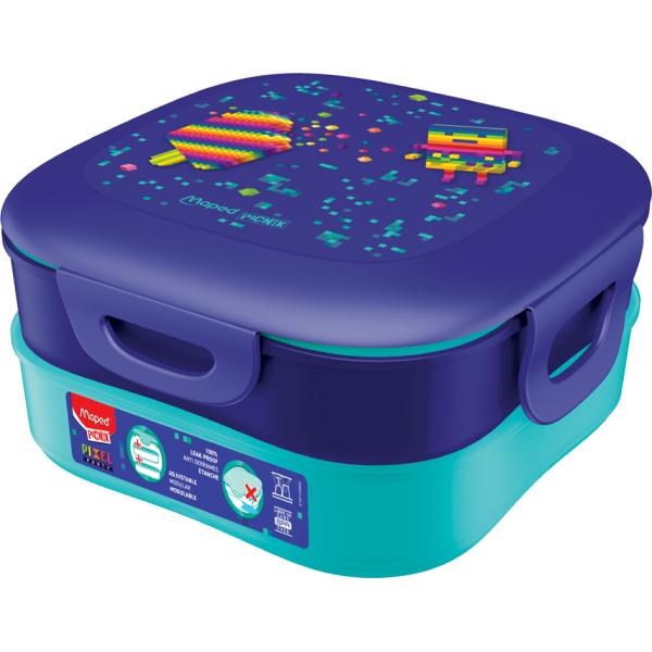 PICNIK Brotdose KIDS CONCEPT PIXEL PARTY 3-in-1, 1, 4 l Maped 871098 (3154148710981)