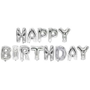 Folienballon-Set 'Happy Birthday', silber PAPSTAR 86800 (4002911868003)