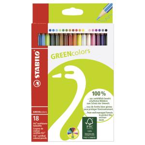 Buntstifte GREENcolors, 24er Kartonetui STABILO 6019/2-24 (4006381390682)