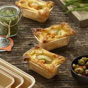 Backform 'pure', eckig, 523 ml, braun PAPSTAR 87117 (4002911871171)