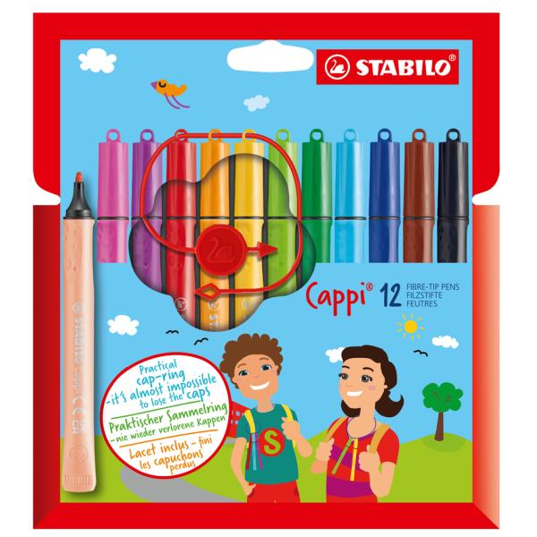 Fasermaler Cappi, 12er Kartonetui STABILO 168/12-4 (4006381483711)