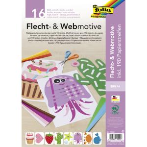 Flecht- & Webmotive Set, DIN A4, 16 Blatt folia 70252 (4001868109207)