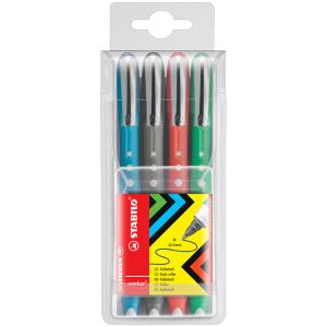 Tintenroller worker colorful, 4er Etui STABILO 2019/4 (4006381415699)