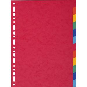 Karton-Register, DIN A4, 12-teilig, Promopack 1+1 EXACOMPTA 2012SE (3130630920120)