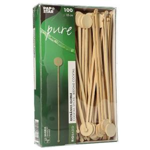 Getränke-Quirle 'pure', aus Bambus, Länge: 180 mm PAPSTAR 88232 (4002911837351)