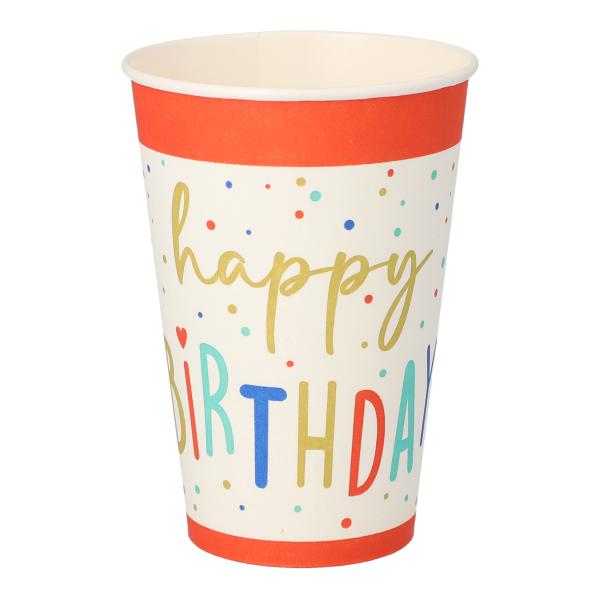Papp-Trinkbecher 'Happy Birthday', 0, 2 l PAPSTAR 37174 (4002911356814)