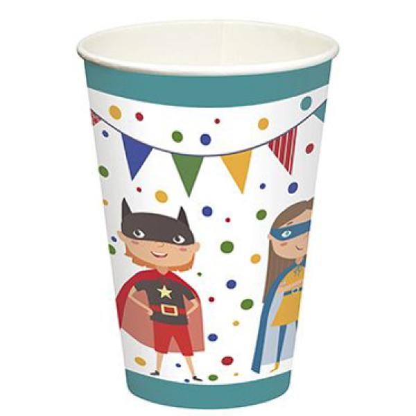 Papp-Trinkbecher 'Superhero', 0, 2 l PAPSTAR 88650 (4002911437599)