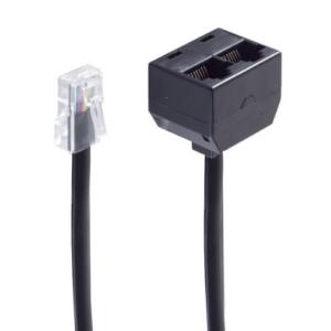 BASIC-S ISDN Y-Adapter, schwarz, 0, 1 m shiverpeaks BS71231-8 (4017538028334)