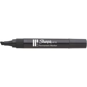 Permanent-Marker W10, Keilspitze, schwarz Sharpie S0192654 (8008285098004)