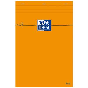 Notizblock, 85 x 120 mm, kariert, 80 Blatt, orange Oxford 100106277 (3020121062777)
