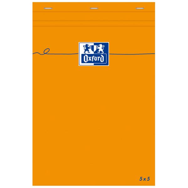 Notizblock, 85 x 120 mm, kariert, 80 Blatt, orange Oxford 100106277 (3020121062777)
