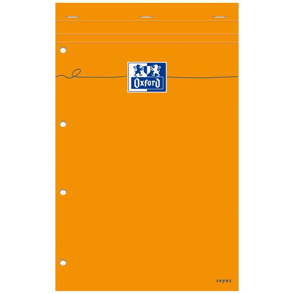 Notizblock, 210 x 315, seyes, 80 Blatt, orange Oxford 100106979 (3020121069790)