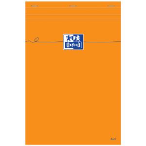 Notizblock, 210 x 315 mm, blanko, 80 Blatt, orange Oxford 100106292 (3020121062920)
