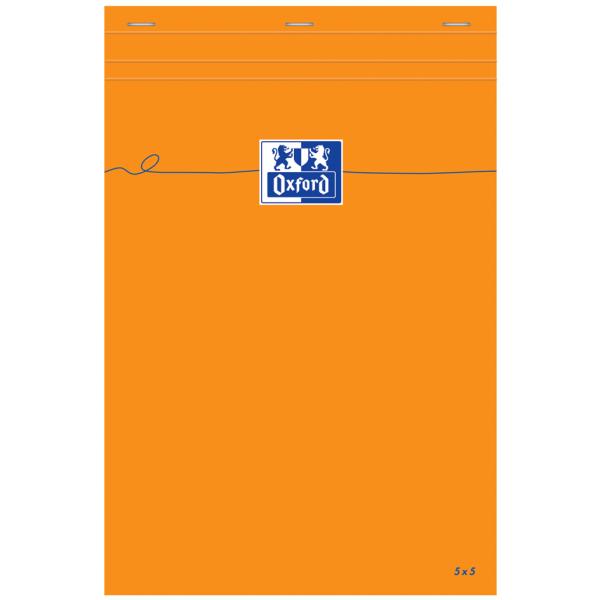 Notizblock, 210 x 315 mm, blanko, 80 Blatt, orange Oxford 100106292 (3020121062920)