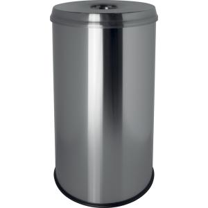 Stahl-Papierkorb 'the guardian', 50 Liter, lichtgrau helit H2515882 (4012086061635)