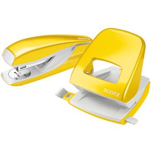 Heftgerät- & Locher-Set Nexxt WOW, gelb-metallic LEITZ 5095-10-16 (4002432121588)