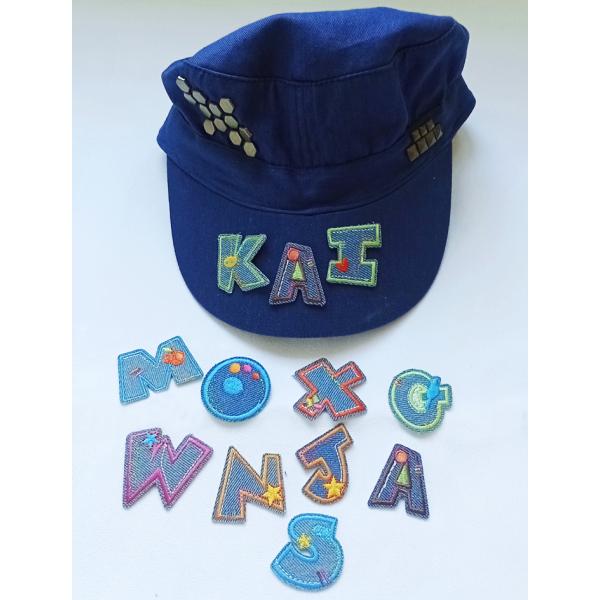 Buchstaben-Applikationen 'Funny Box - Jeans Letters' KLEIBER LM-0009 (4009456000905)